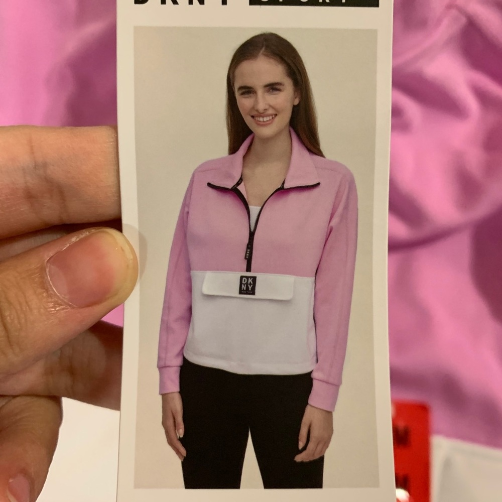 NWT DKNY quarter zip